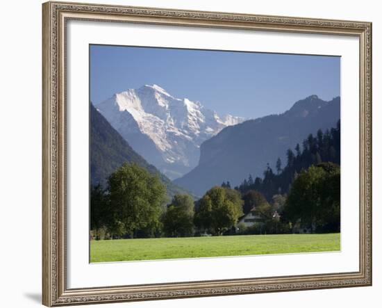 Jungfrau and Interlaken, Berner Oberland, Switzerland-Doug Pearson-Framed Photographic Print