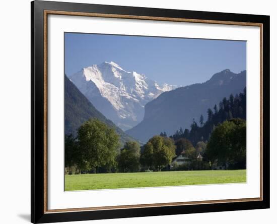 Jungfrau and Interlaken, Berner Oberland, Switzerland-Doug Pearson-Framed Photographic Print