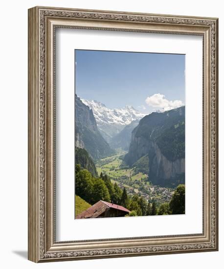 Jungfrau Massif Above Lauterbrunnen, Jungfrau Region, Switzerland, Europe-Michael DeFreitas-Framed Photographic Print