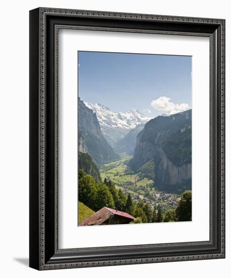 Jungfrau Massif Above Lauterbrunnen, Jungfrau Region, Switzerland, Europe-Michael DeFreitas-Framed Photographic Print