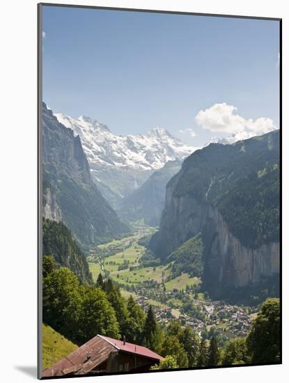 Jungfrau Massif Above Lauterbrunnen, Jungfrau Region, Switzerland, Europe-Michael DeFreitas-Mounted Photographic Print