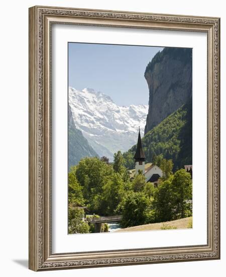 Jungfrau Massif Above Lauterbrunnen, Jungfrau Region, Switzerland, Europe-Michael DeFreitas-Framed Photographic Print