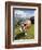 Jungfrau Massif and Cow Near Murren, Jungfrau Region, Switzerland, Europe-Michael DeFreitas-Framed Photographic Print