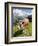 Jungfrau Massif and Cow Near Murren, Jungfrau Region, Switzerland, Europe-Michael DeFreitas-Framed Photographic Print