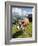 Jungfrau Massif and Cow Near Murren, Jungfrau Region, Switzerland, Europe-Michael DeFreitas-Framed Photographic Print