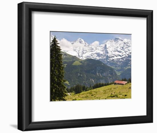 Jungfrau Massif From Murren, Jungfrau Region, Switzerland, Europe-Michael DeFreitas-Framed Photographic Print