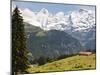 Jungfrau Massif From Murren, Jungfrau Region, Switzerland, Europe-Michael DeFreitas-Mounted Photographic Print