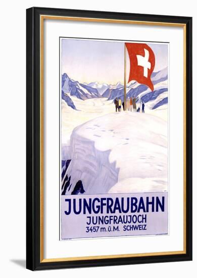 Jungfraubahn-Emil Cardinaux-Framed Giclee Print