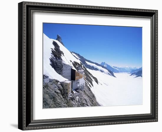 Jungfraujoch, 3454 M, and Aletsch Glacier, Bernese Oberland, Swiss Alps, Switzerland-Hans Peter Merten-Framed Photographic Print