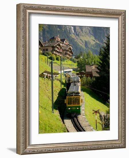 Jungfraujochbahn, Wengen, Lauterbrunnental, Switzerland-David Barnes-Framed Photographic Print