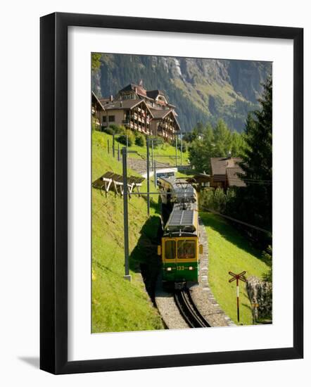 Jungfraujochbahn, Wengen, Lauterbrunnental, Switzerland-David Barnes-Framed Photographic Print