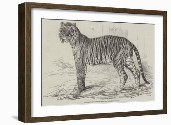 Junglar, the Fighting Tiger of the Late King of Oude-Harrison William Weir-Framed Giclee Print