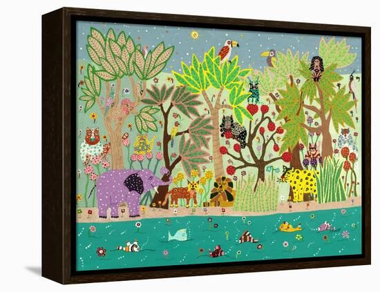 Jungle Beasts-David Sheskin-Framed Premier Image Canvas