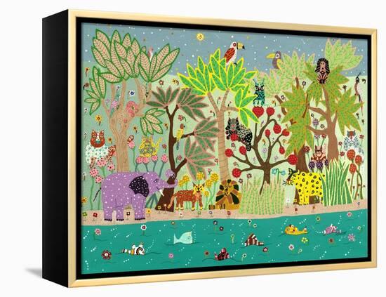 Jungle Beasts-David Sheskin-Framed Premier Image Canvas