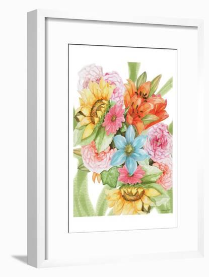 Jungle Bouquet II-Lorraine Rossi-Framed Art Print