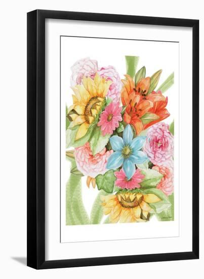 Jungle Bouquet II-Lorraine Rossi-Framed Art Print