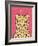 Jungle Cat Hot Pink-Moira Hershey-Framed Art Print