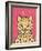 Jungle Cat Hot Pink-Moira Hershey-Framed Art Print