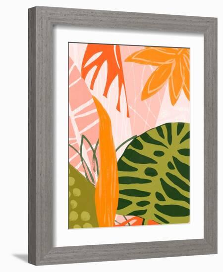 Jungle Collage II-June Vess-Framed Art Print