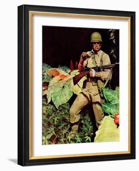 "Jungle Commando," October 24, 1942-Mead Schaeffer-Framed Giclee Print