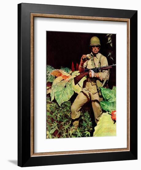 "Jungle Commando," October 24, 1942-Mead Schaeffer-Framed Giclee Print