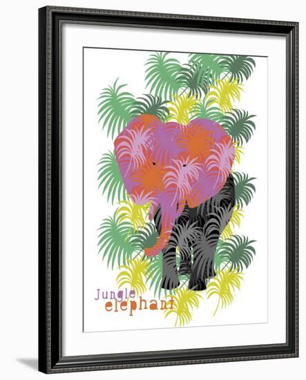 Jungle Elephant-Laure Girardin-Vissian-Framed Giclee Print