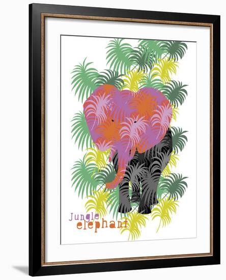 Jungle Elephant-Laure Girardin-Vissian-Framed Giclee Print