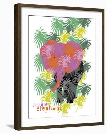 Jungle Elephant-Laure Girardin-Vissian-Framed Giclee Print