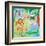 Jungle Friends II-Kate and Elizabeth Pope-Framed Art Print