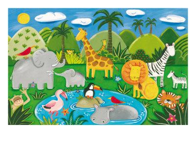  Jungle  Fun  Premium Giclee Print Sophie Harding Art com