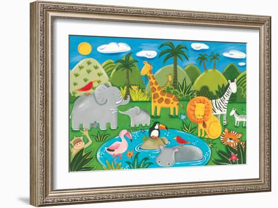 Jungle Fun-Sophie Harding-Framed Premium Giclee Print