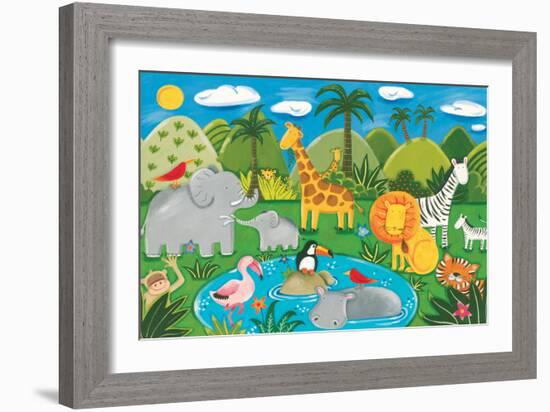 Jungle Fun-Sophie Harding-Framed Premium Giclee Print