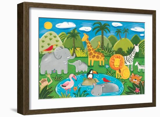 Jungle Fun-Sophie Harding-Framed Premium Giclee Print