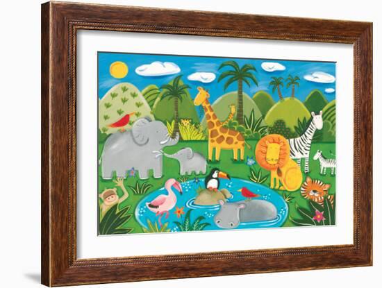 Jungle Fun-Sophie Harding-Framed Premium Giclee Print