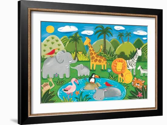 Jungle Fun-Sophie Harding-Framed Premium Giclee Print