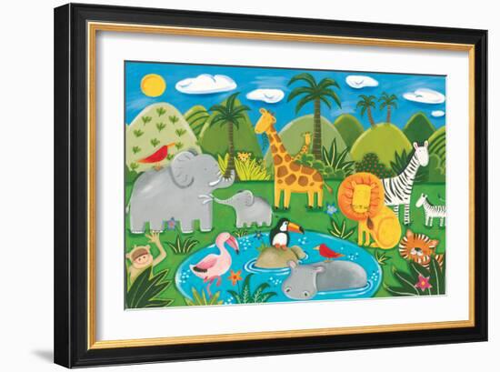 Jungle Fun-Sophie Harding-Framed Premium Giclee Print