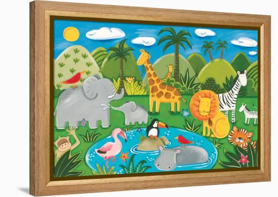 Jungle Fun-Sophie Harding-Framed Stretched Canvas