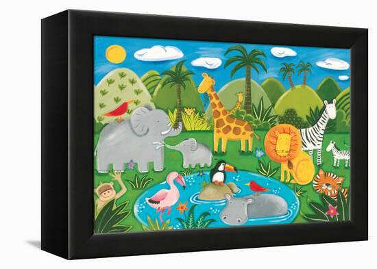 Jungle Fun-Sophie Harding-Framed Stretched Canvas