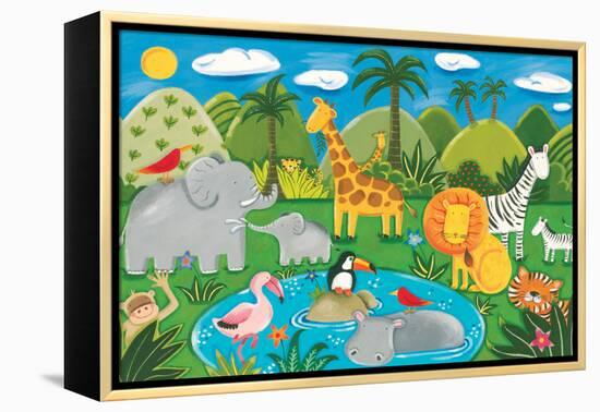 Jungle Fun-Sophie Harding-Framed Stretched Canvas