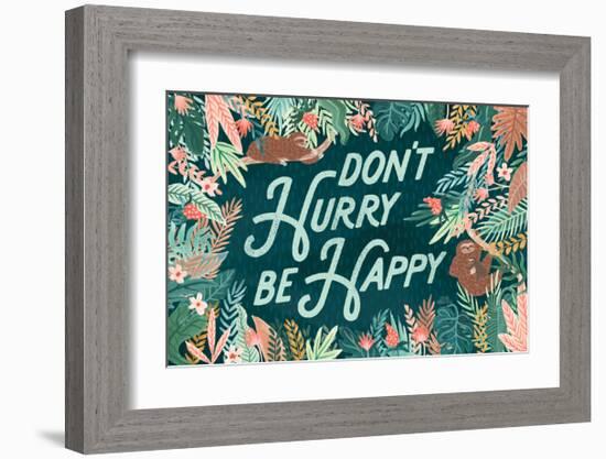 Jungle Hangout I-Laura Marshall-Framed Art Print