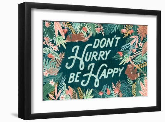 Jungle Hangout I-Laura Marshall-Framed Art Print