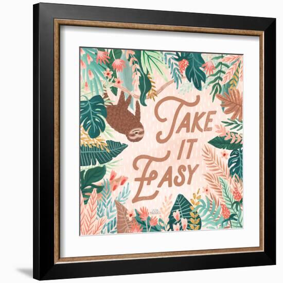 Jungle Hangout III-Laura Marshall-Framed Art Print