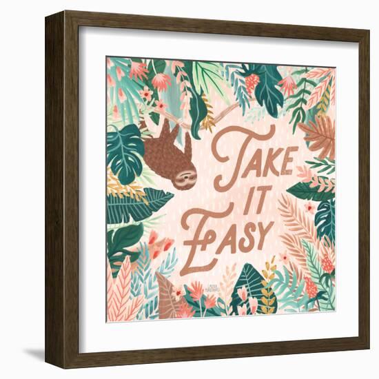 Jungle Hangout III-Laura Marshall-Framed Art Print