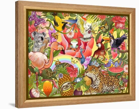 Jungle Jam-The Font Diva-Framed Premier Image Canvas