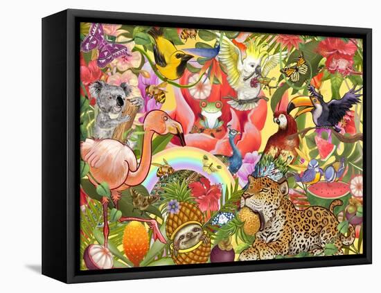 Jungle Jam-The Font Diva-Framed Premier Image Canvas