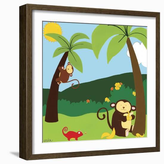 Jungle Jamboree II-Erica J. Vess-Framed Art Print