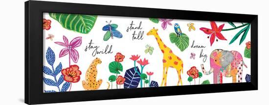 Jungle Map-Jennifer McCully-Framed Art Print