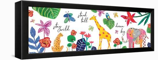 Jungle Map-Jennifer McCully-Framed Stretched Canvas