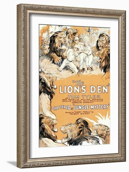 Jungle Mystery - the Lion's Den-null-Framed Art Print