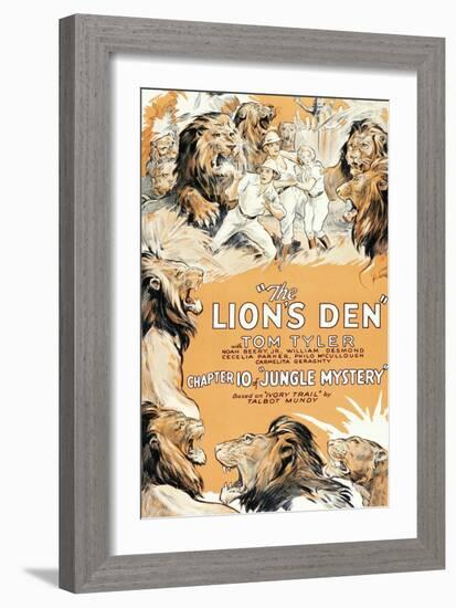 Jungle Mystery - the Lion's Den-null-Framed Art Print